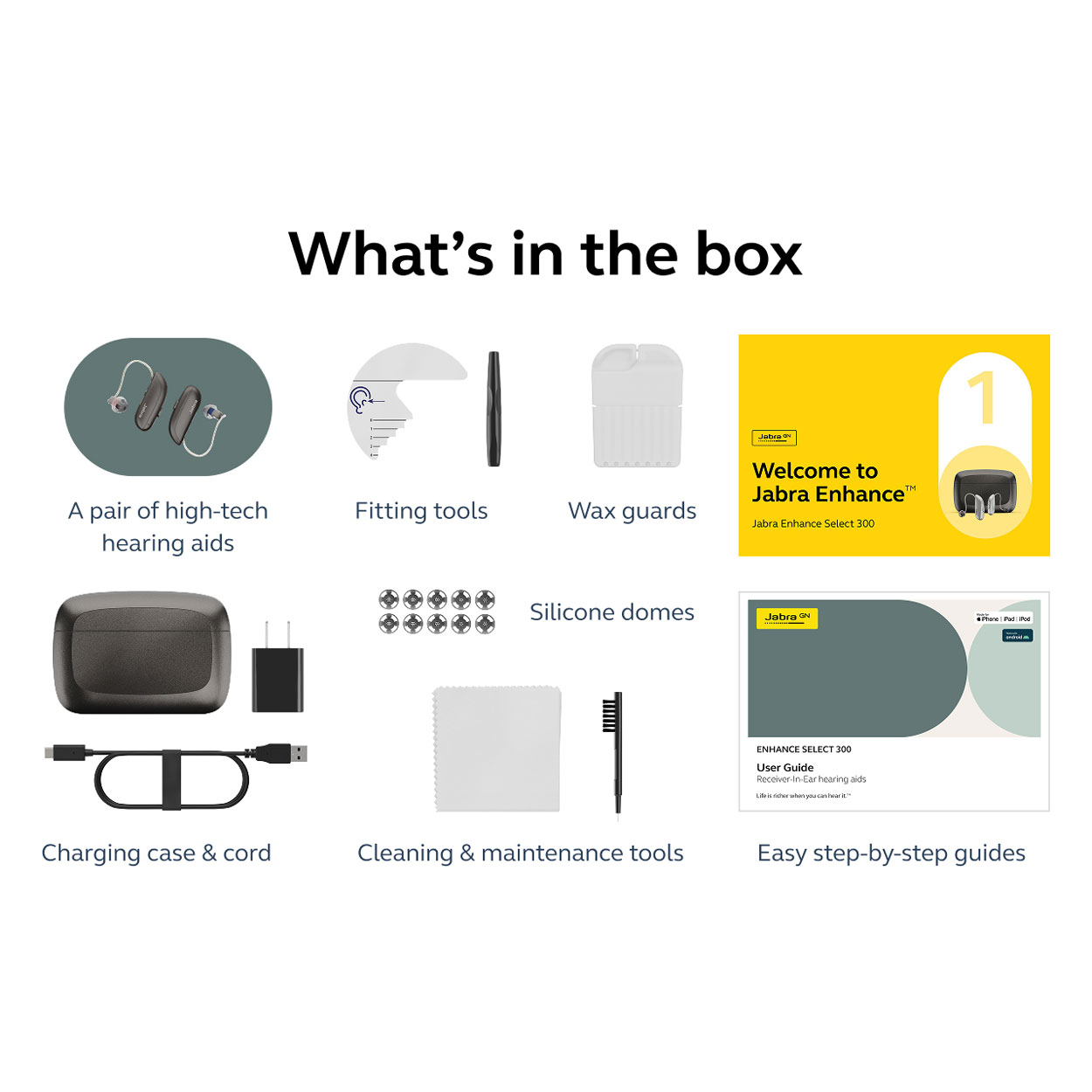 Jabra Enhance Select 300 Premium Package, Warm Gray image number 9