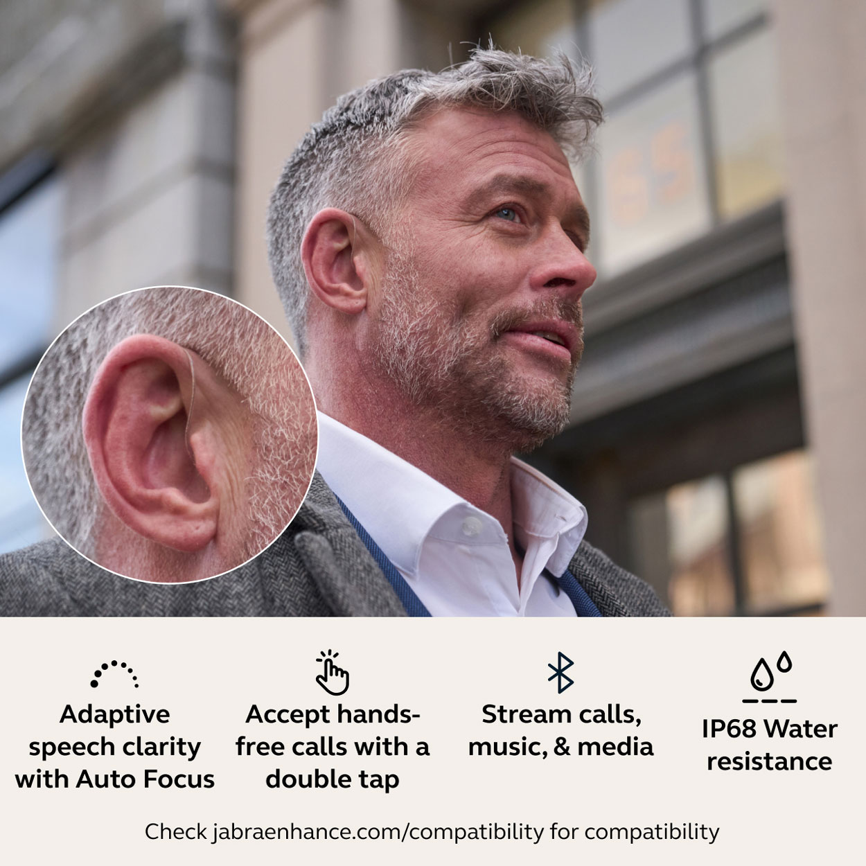 Jabra Enhance Select 700 Complete Bundle, Sparkling Silver, image number 3