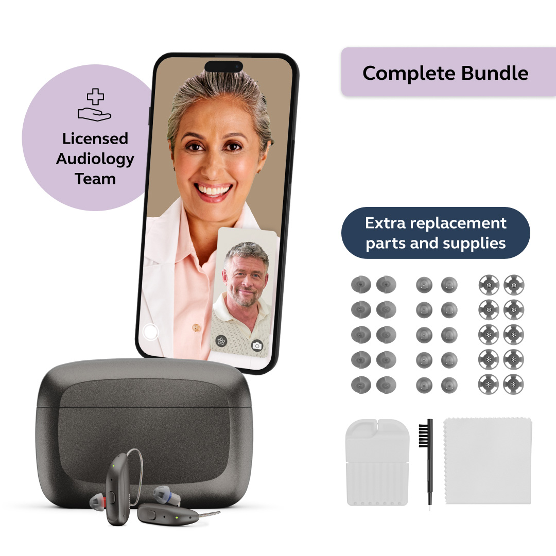 Jabra Enhance Select 300 Complete Bundle, Warm Gray, image number 1