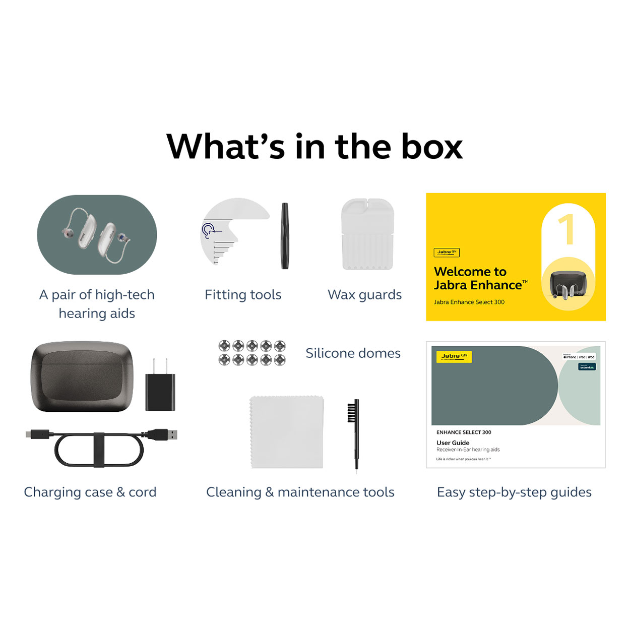 Jabra Enhance Select 300 Premium Package, Warm Gray image number 9