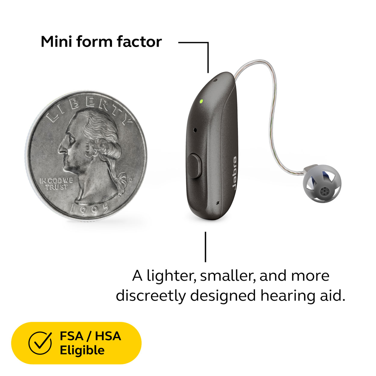 Jabra Enhance Select 300 Premium Package, Warm Gray image number 4