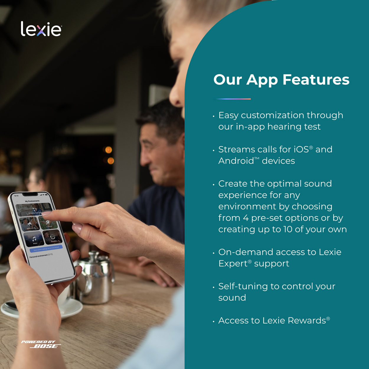 Lexie B2 Hearing Aids, Powered by Bose,  image number 6