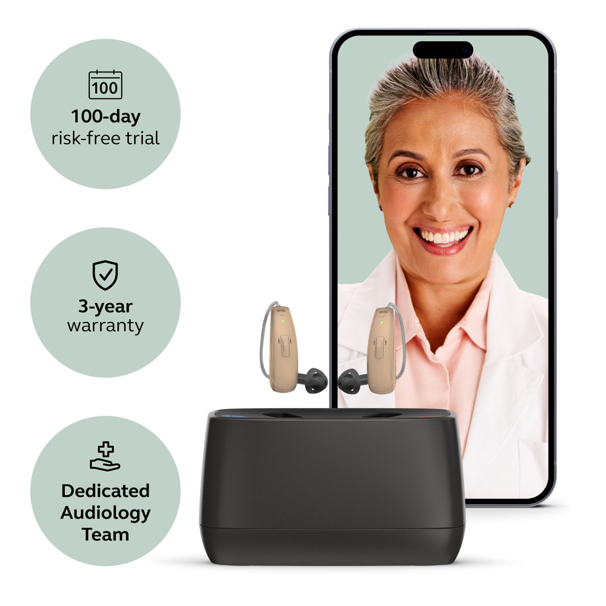 Jabra Enhance Select 50R w/Premium Care, Beige image number 1