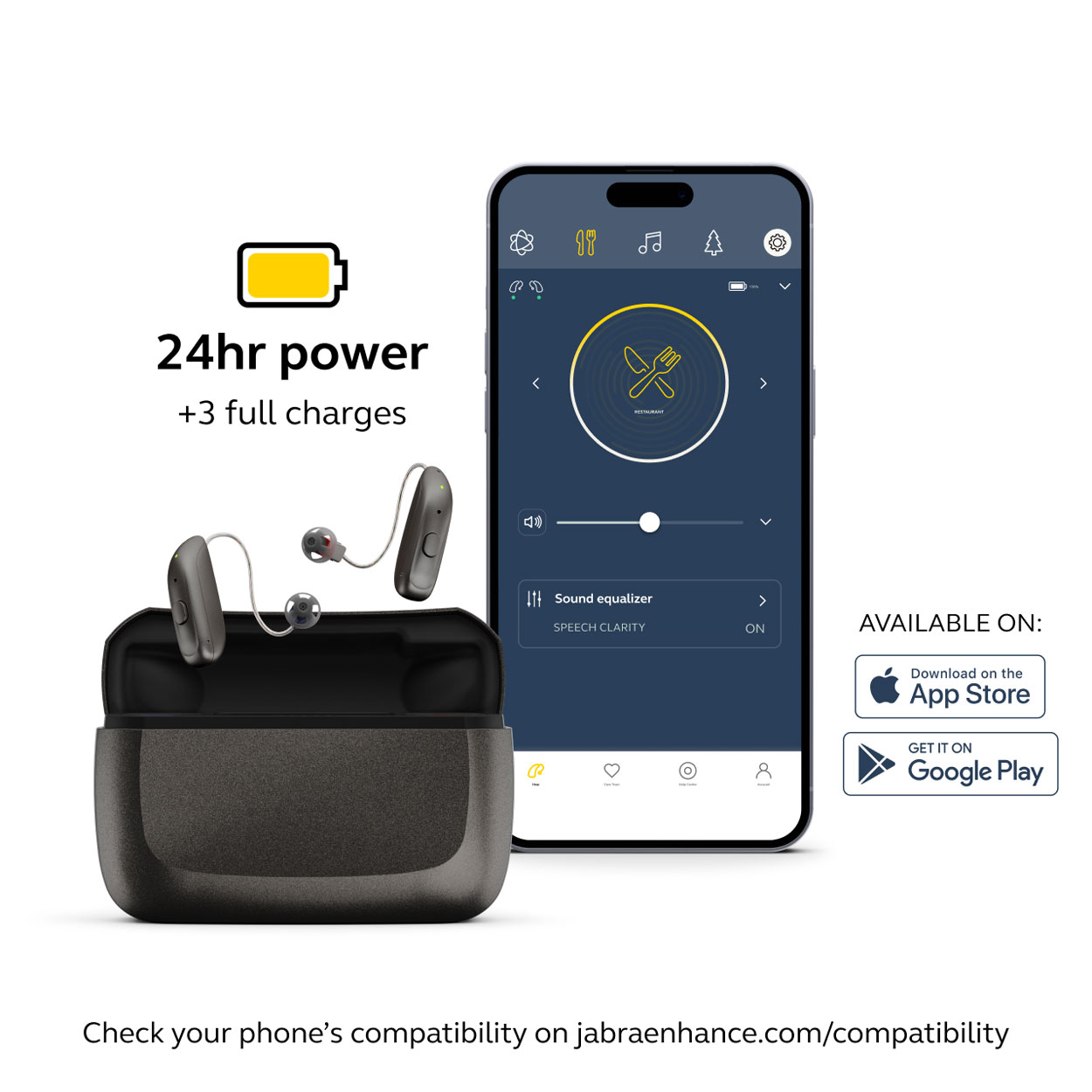 Jabra Enhance Select 300 Premium Package, Warm Gray image number 8