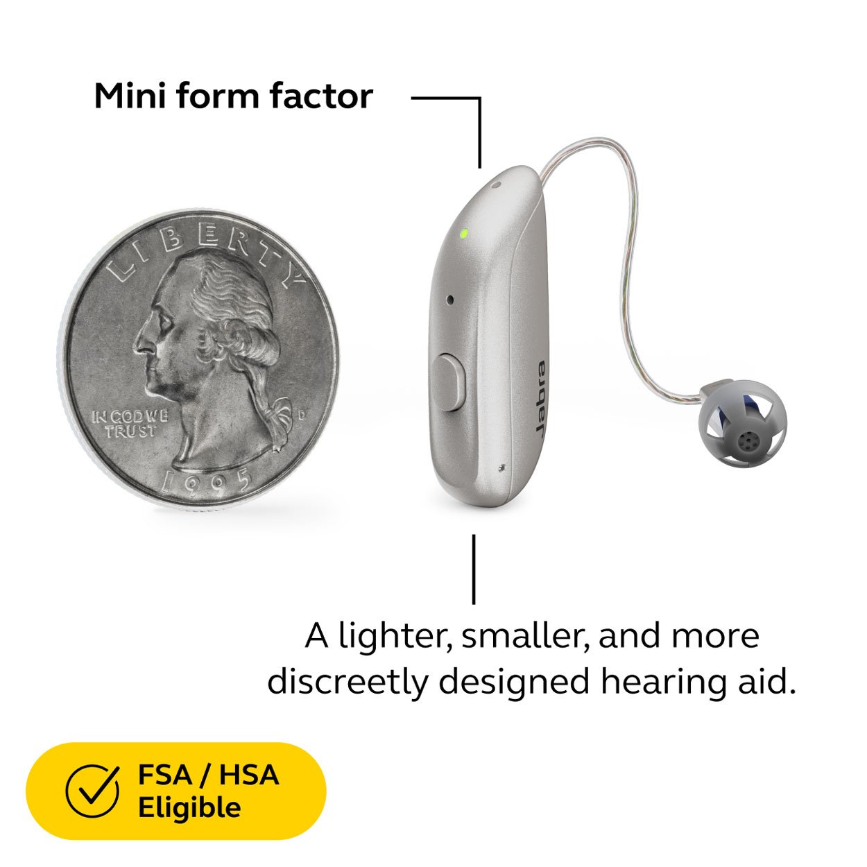Jabra Enhance Select 300 Premium Package, Warm Gray image number 4